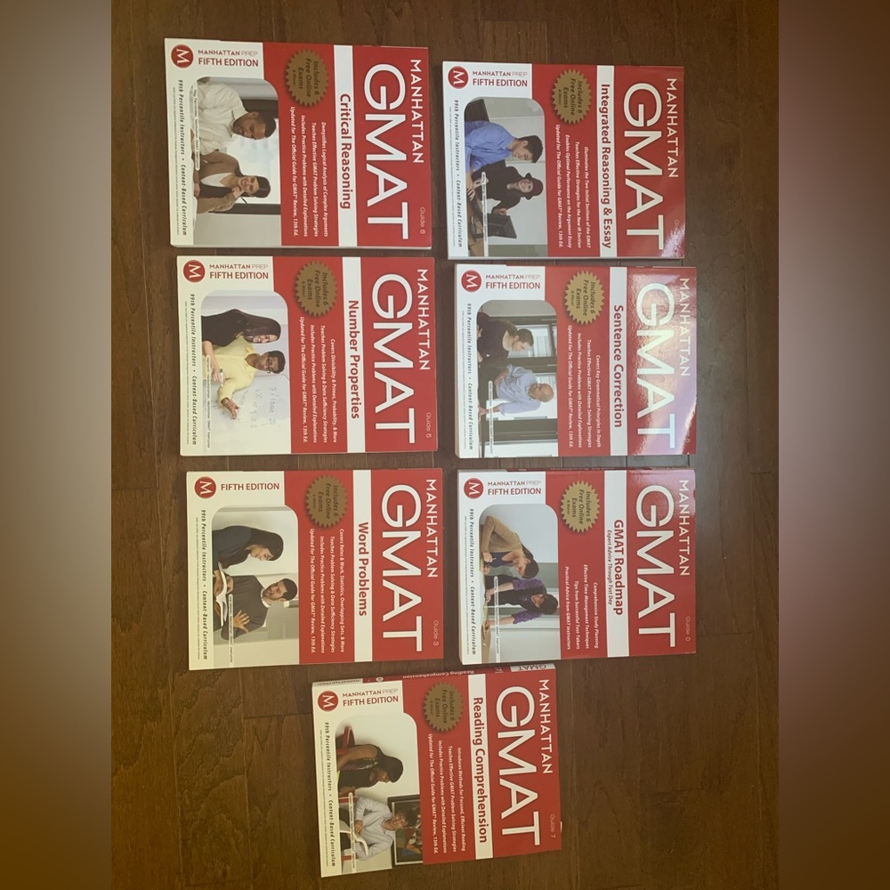 Manhattan GMAT books guides 7 books